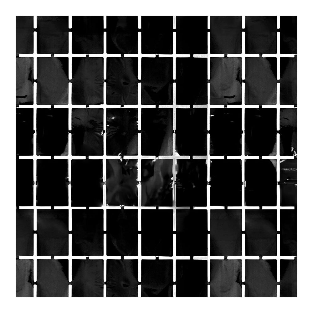 Party curtain Square - black, 100 x 200 cm