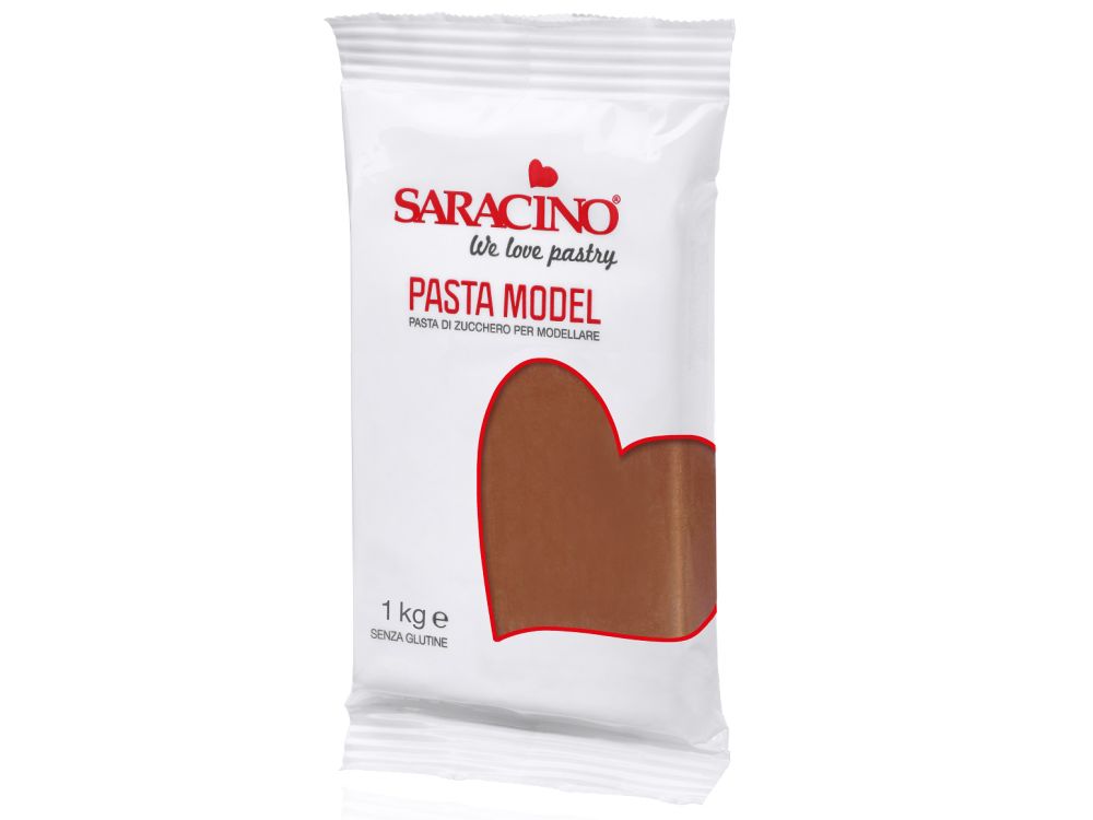 Modelling sugar paste, fondant - Saracino - brown, 1 kg