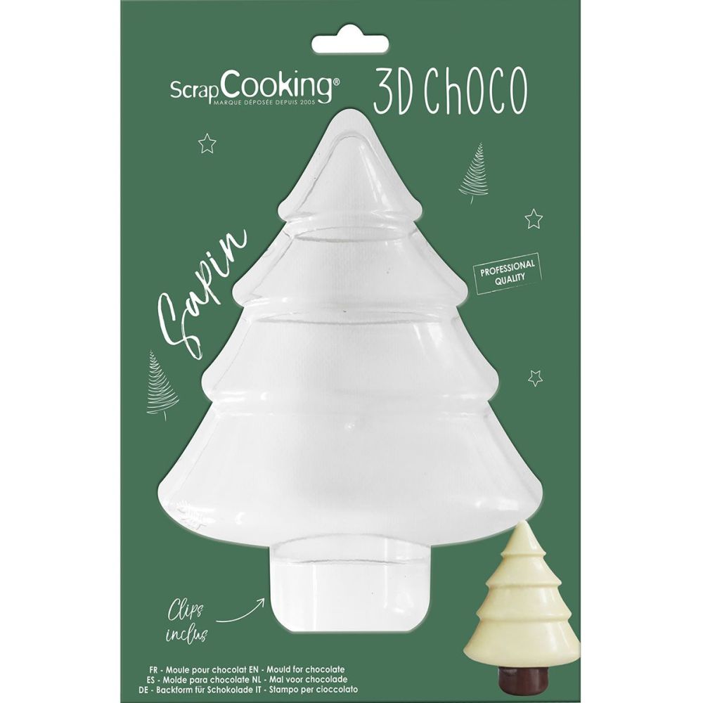 Forma świąteczna do czekolady Christmas Tree 3D - ScrapCooking - 18 cm