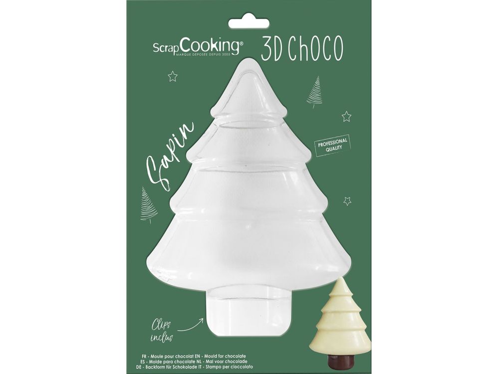 Chocolate mold Christmas tree 3D - ScrapCooking - 18 cm