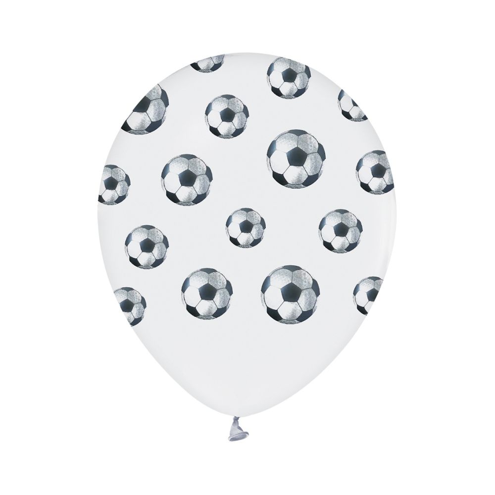 Balony lateksowe Piłka Nożna - GoDan - 30 cm, 5 szt.