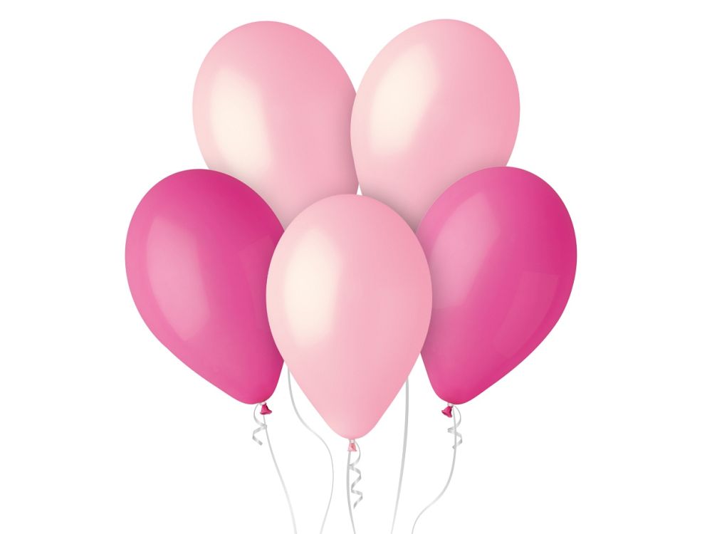 Balony lateksowe My Pink World - GoDan - 30 cm, 5 szt.