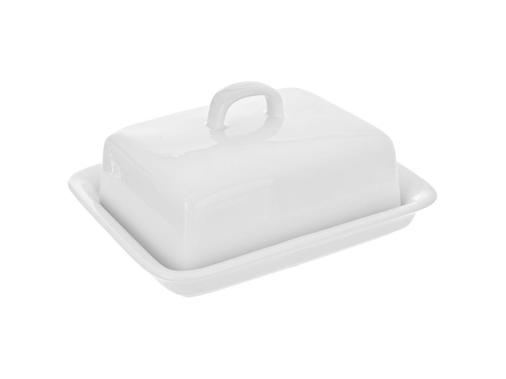 Porcelain butter dish - Orion - white