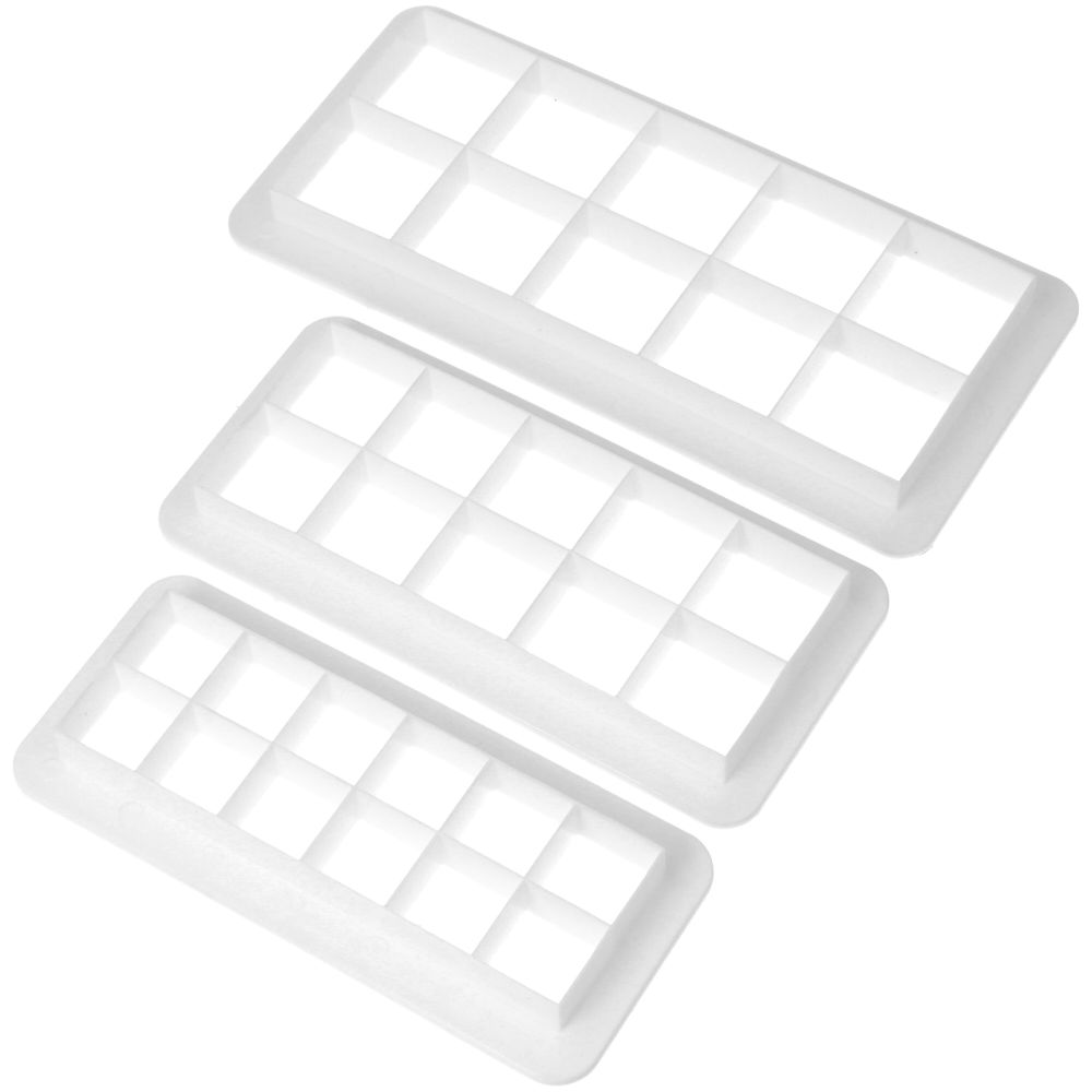 Molds cutters for cakes Squares - 3 pcs.