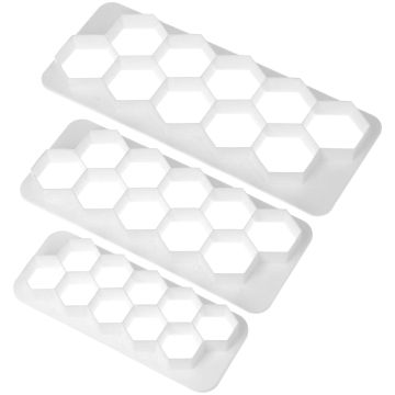 Molds cutters for cakes Hexagons - 3 pcs.