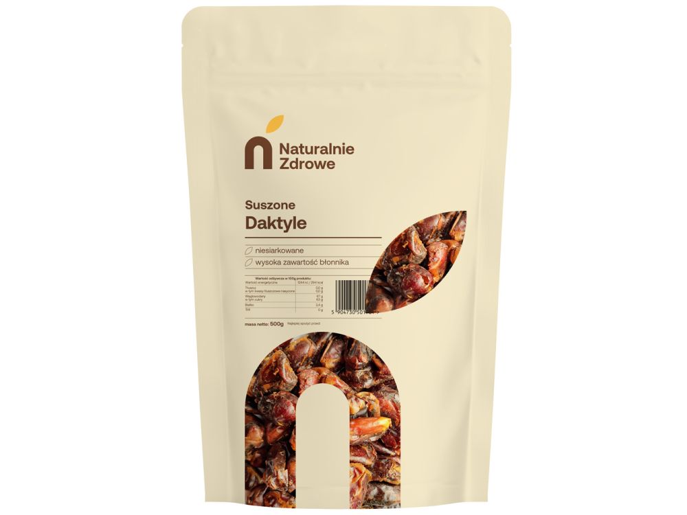 Dried dates without seeds - Naturalnie Zdrowe - 1 kg