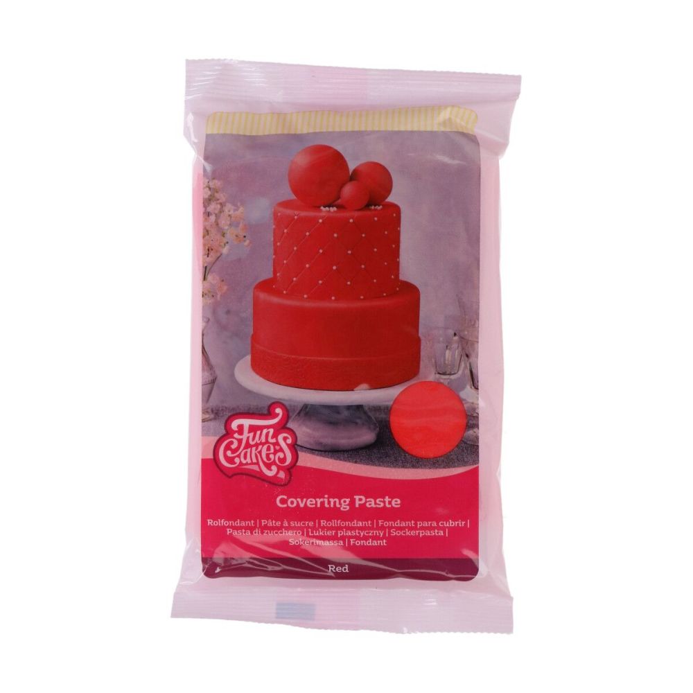 Covering paste Red - FunCakes - 500 g