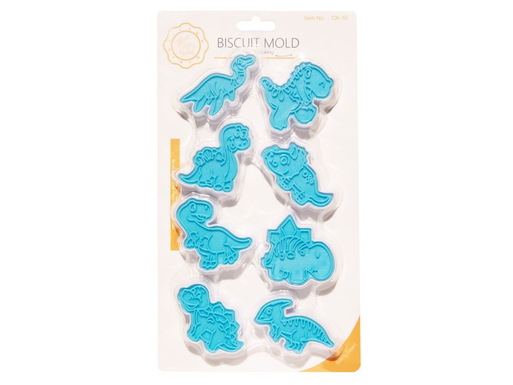 Cutters with cookie templates Dinosaurs - 8 pcs.