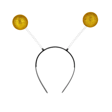 Headband for a child - Gold glitter balls