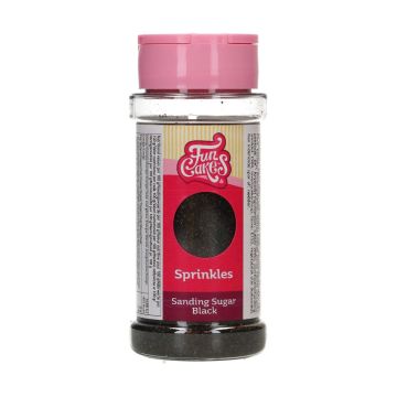 Cukier dekoracyjny drobny - FunCakes - Czarny, 80 g