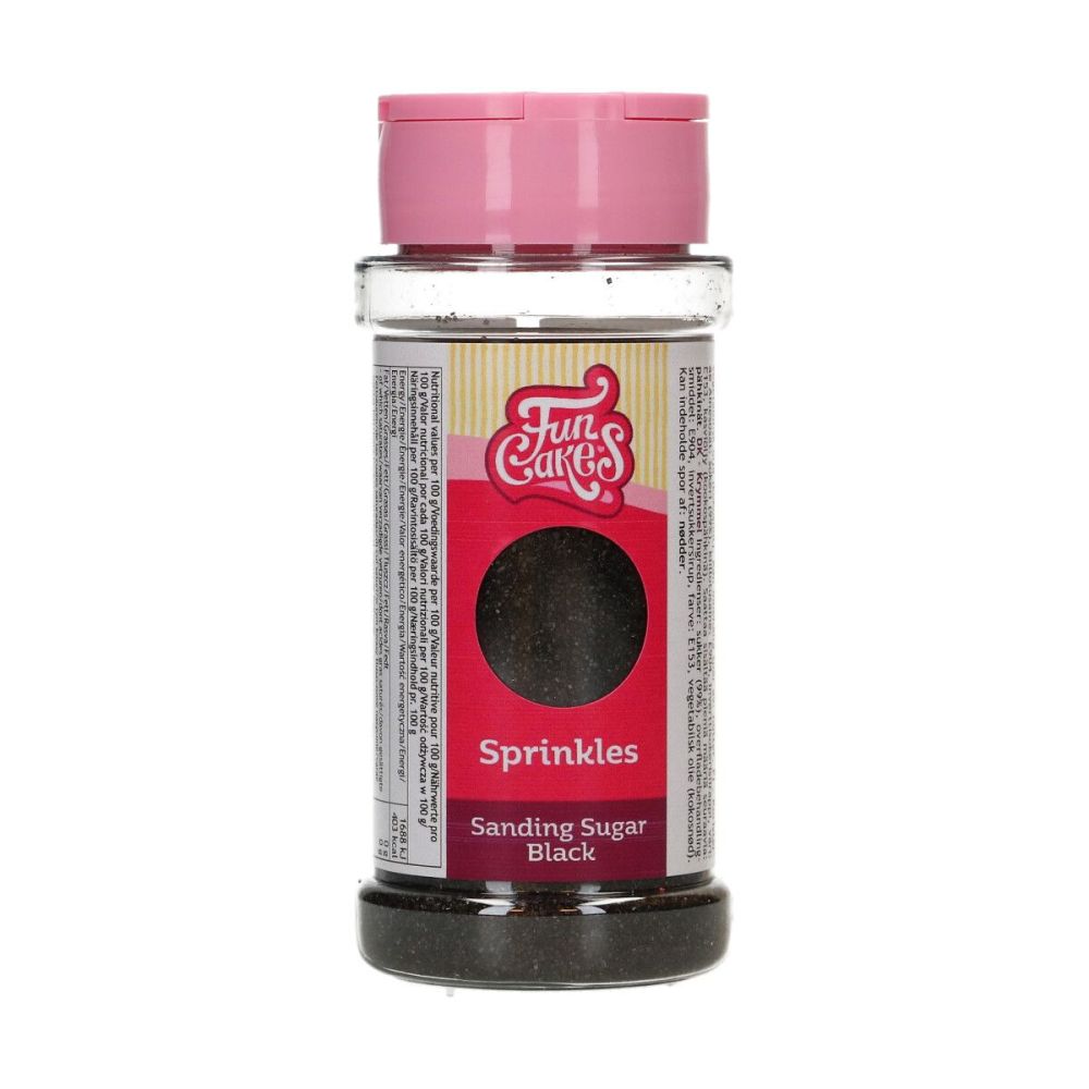 Sanding sugar - FunCakes - Black, 80 g