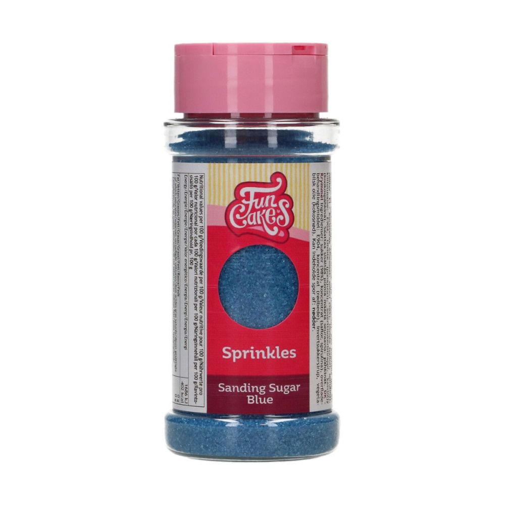 Sanding sugar - FunCakes - Blue, 80 g
