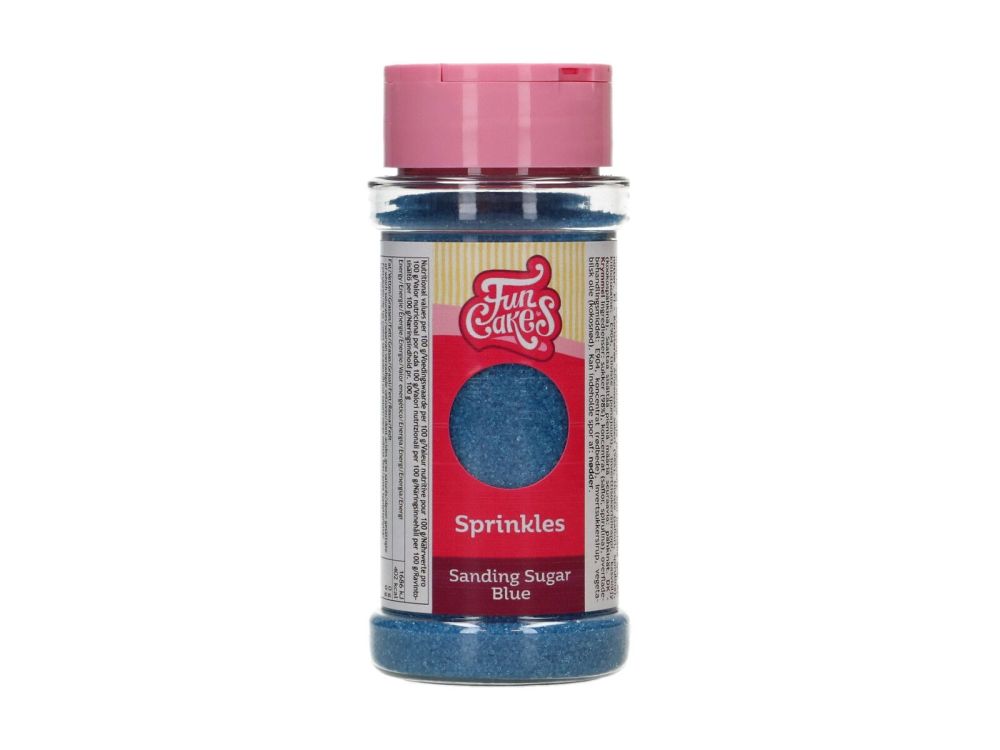 Sanding sugar - FunCakes - Blue, 80 g