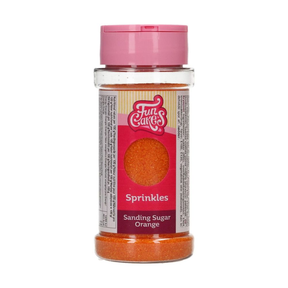 Sanding sugar - FunCakes - Orange, 80 g