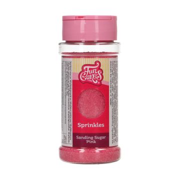 Cukier dekoracyjny drobny - FunCakes - Różowy, 80 g