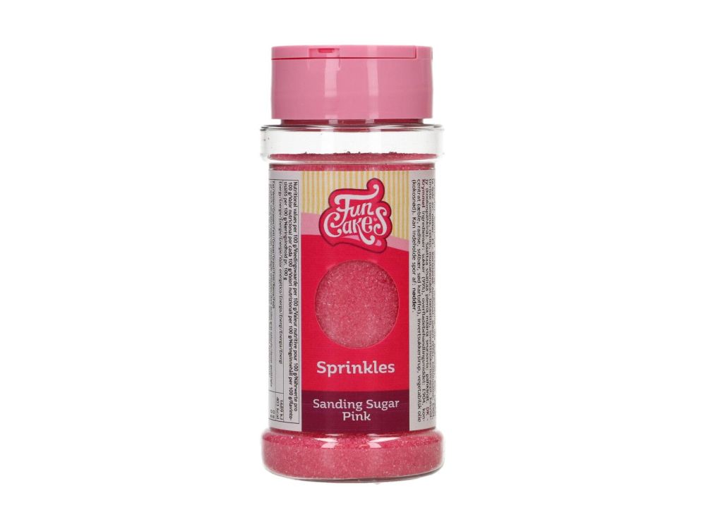 Cukier dekoracyjny drobny - FunCakes - Różowy, 80 g