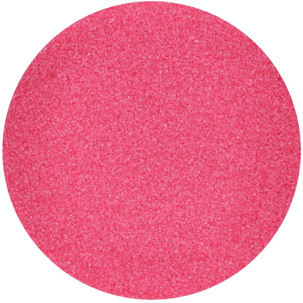 Sanding sugar - FunCakes - Pink, 80 g