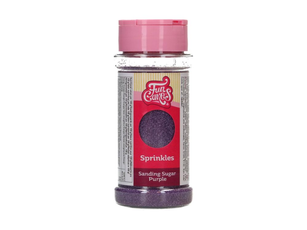 Sanding sugar - FunCakes - Purple, 80 g