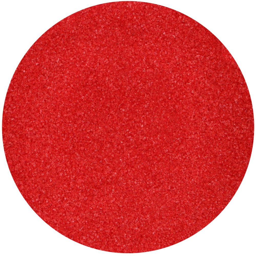 Cukier dekoracyjny drobny - FunCakes - Czerwony, 80 g