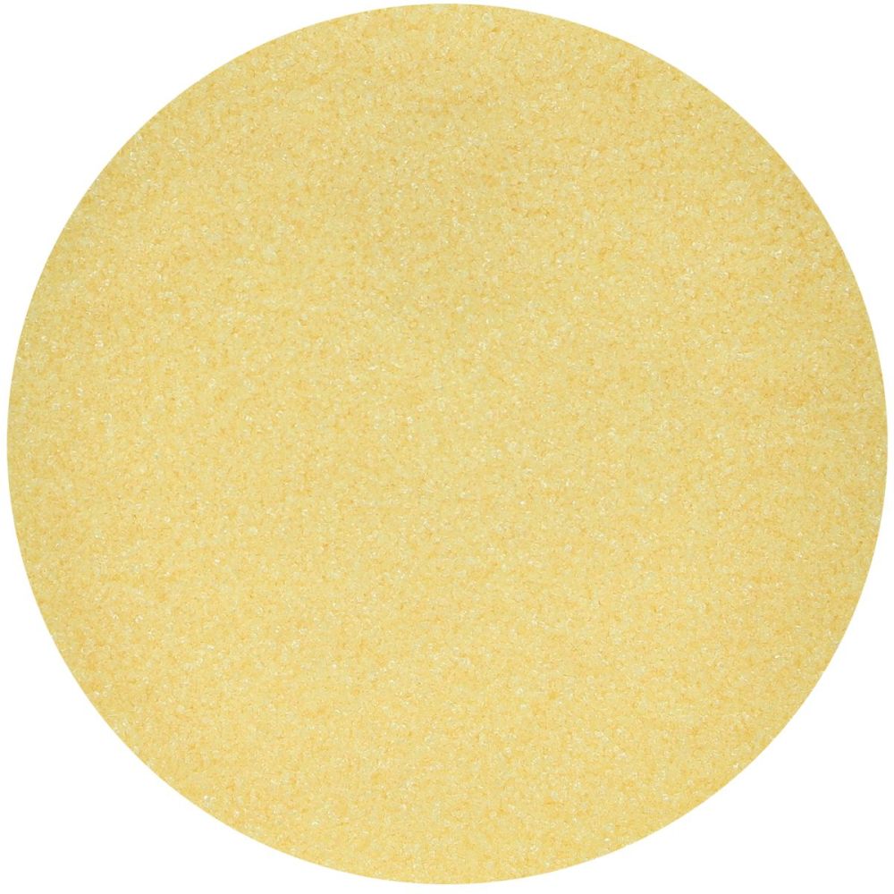 Cukier dekoracyjny drobny - FunCakes - Żółty, 80 g