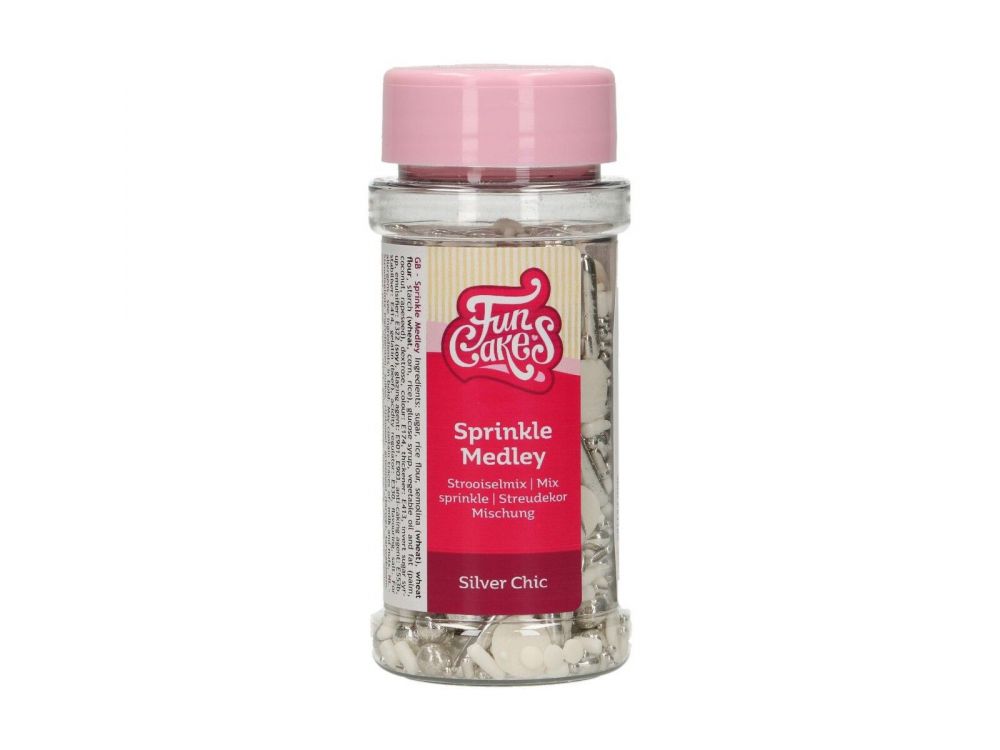 Sprinkle medley Silver Chic - FunCakes - 65 g