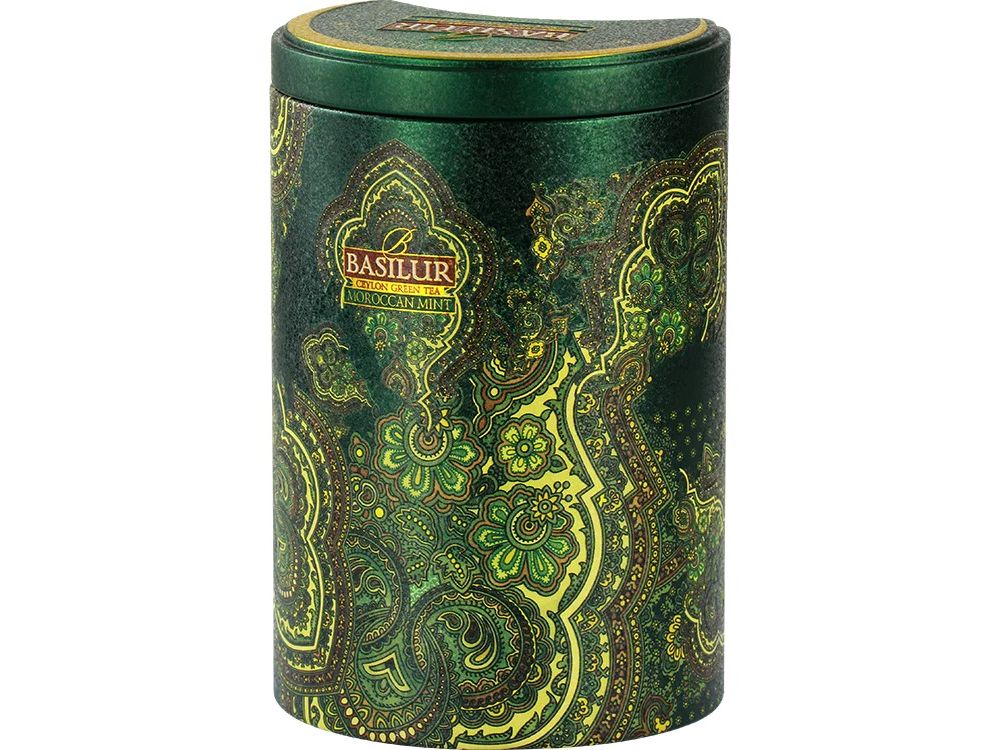 Green tea Moroccan Mint in can - Basilur Tea - 100 g