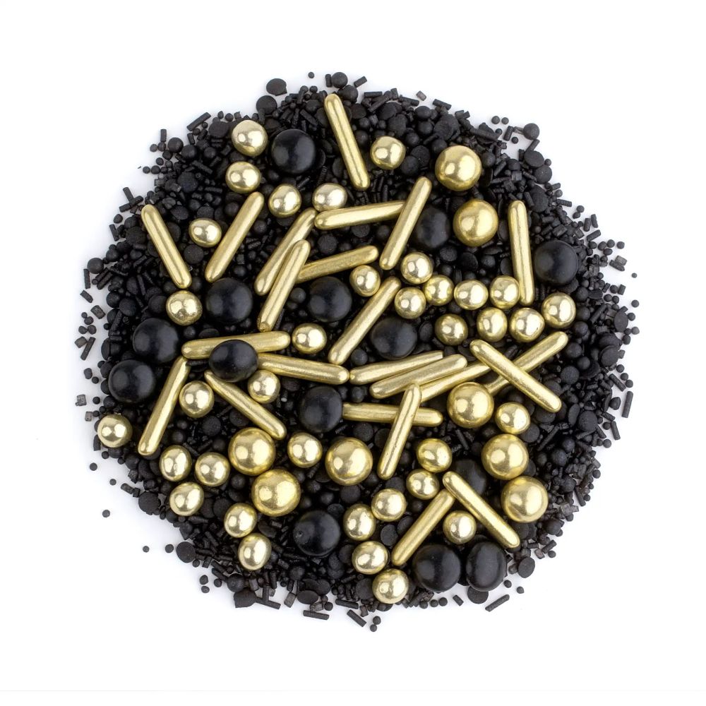 Posypka cukrowa Black'N'Gold - Słodki Bufet - 90 g