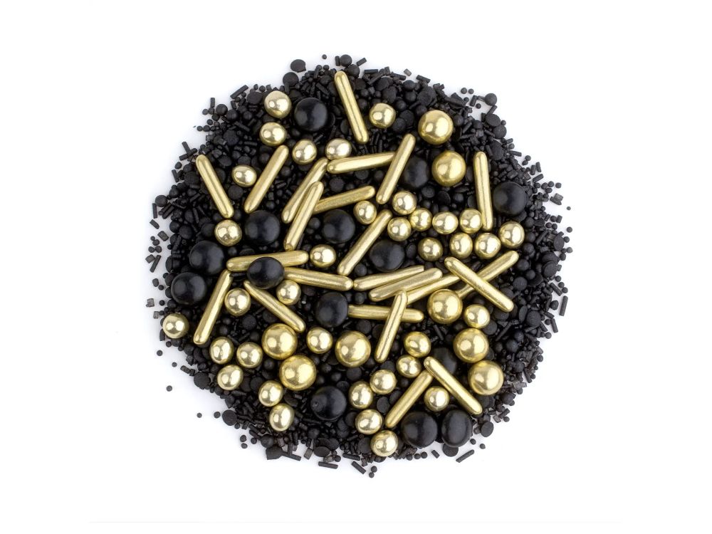 Posypka cukrowa Black'N'Gold - Słodki Bufet - 90 g