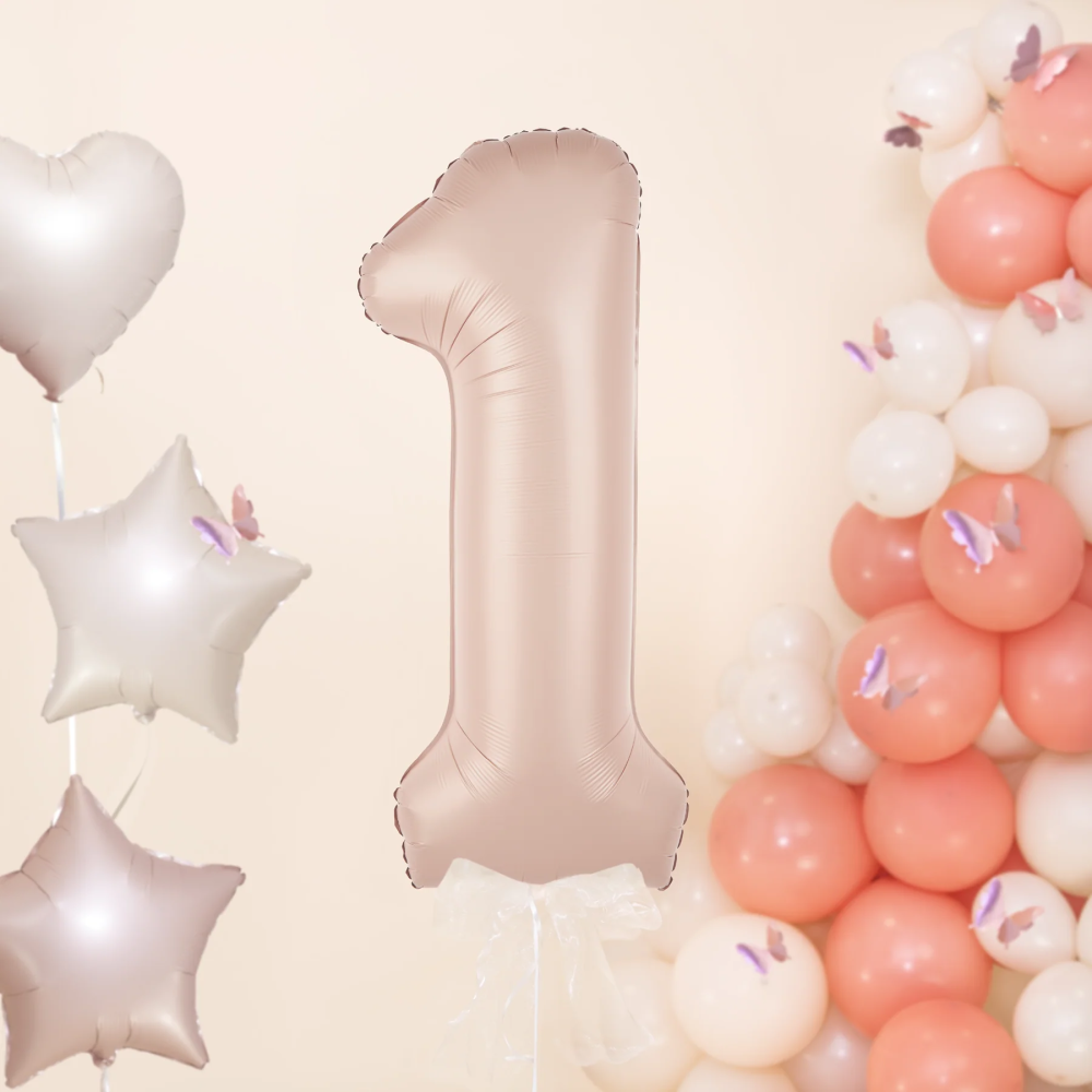 Foil balloon caramel - number 1, 100 cm