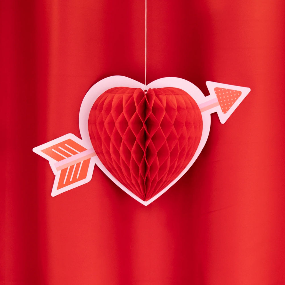 Hanging decoration Heart with an arrow - 35 x 21 cm