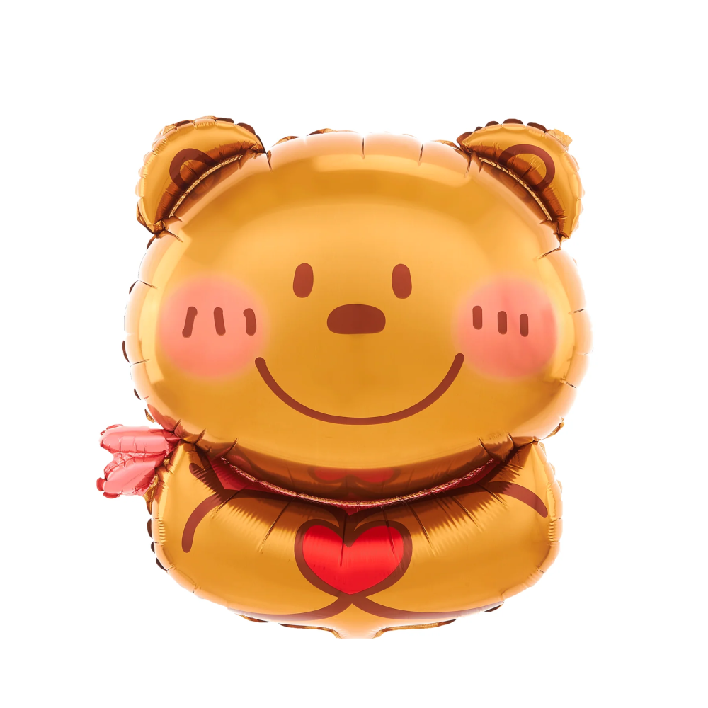 Foil balloon Teddy bear with heart - 58 x 75 cm