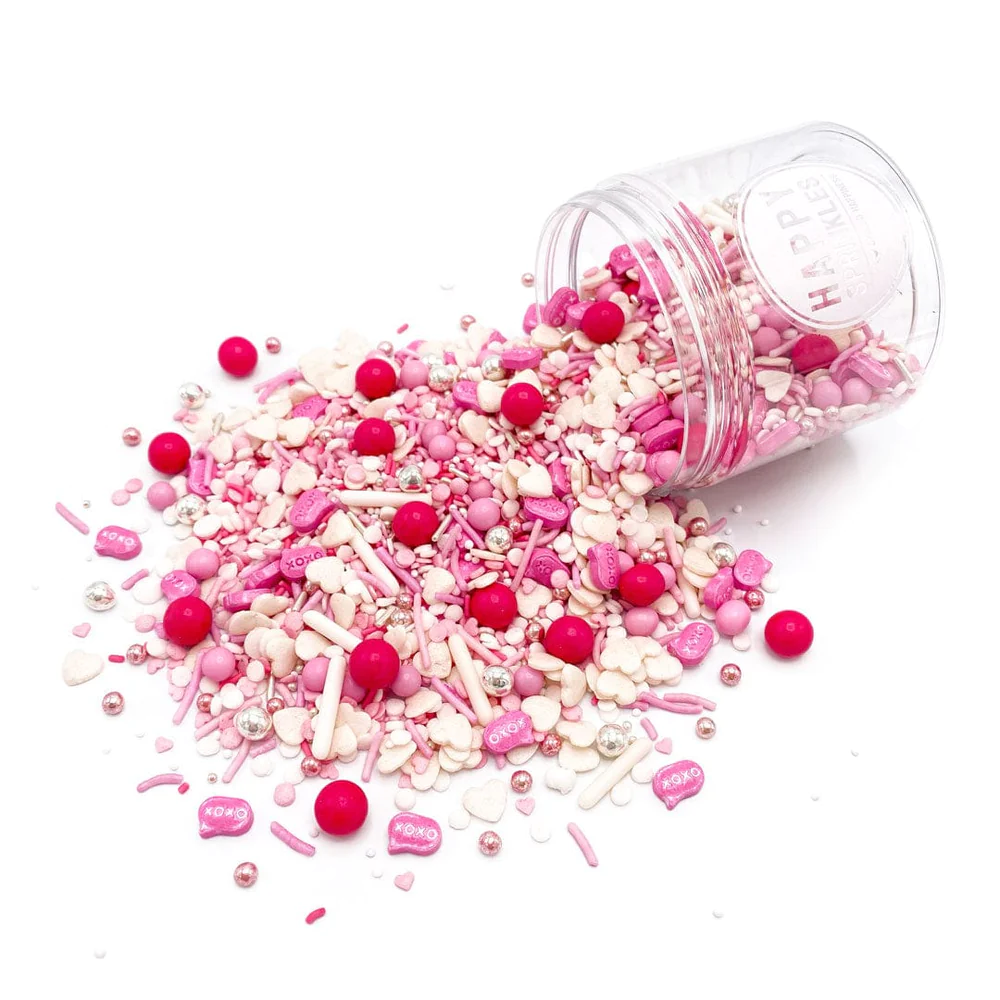 Sugar sprinkles Be my Valentine - Happy Sprinkles - 90 g