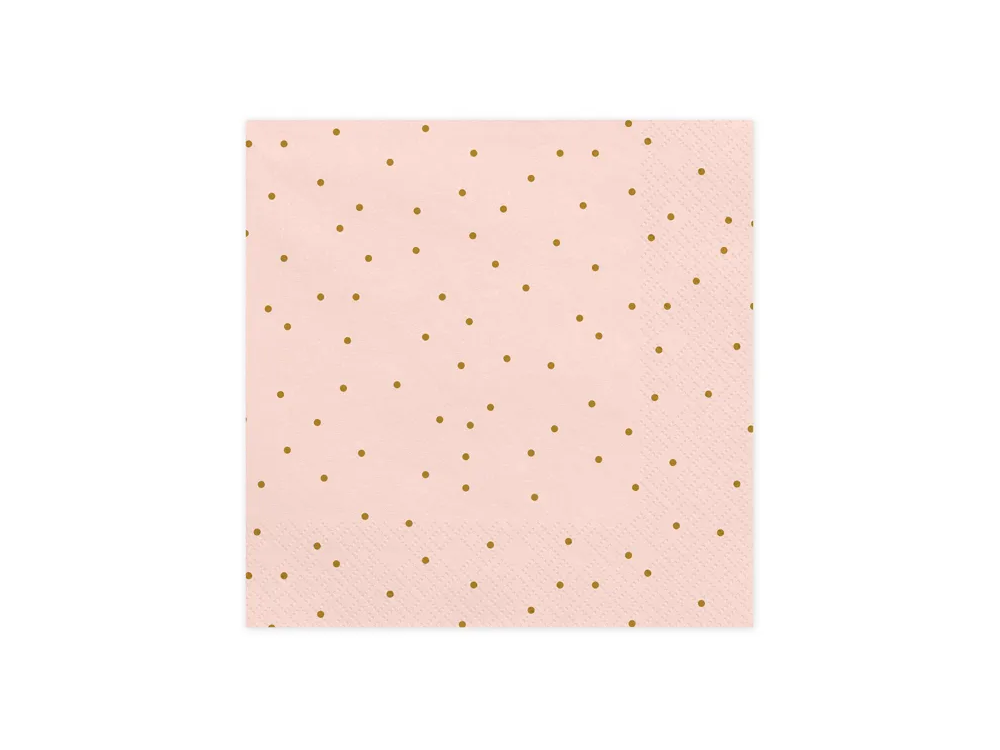 Paper napkins Dots - PartyDeco - 33 x 33 cm, 20 pcs.