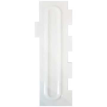 Double-sided cream comb, pattern 4 - 22.5 cm