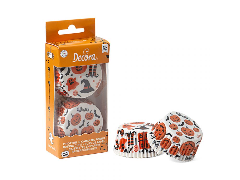 Baking cups - Decora - Halloween, 50 x 32 mm, 36 pcs.