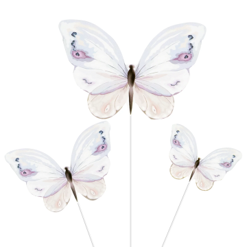 Cake toppers Butterflies - 9 pcs.