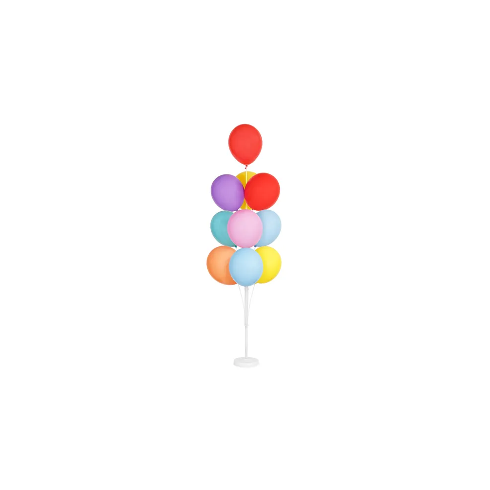 Straight balloon stand - PartyDeco - white, 160 cm