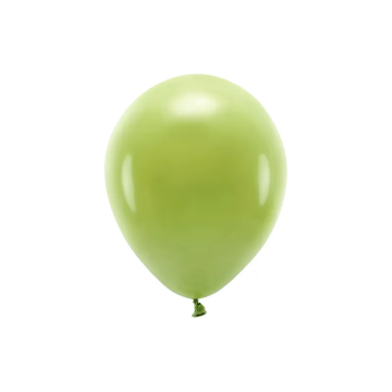 Eco latex balloons pastel - PartyDeco - olive green, 26 cm, 10 pcs.