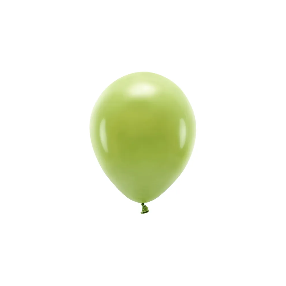 Balony lateksowe Eco pastelowe - PartyDeco - oliwkowy, 26 cm, 10 szt.