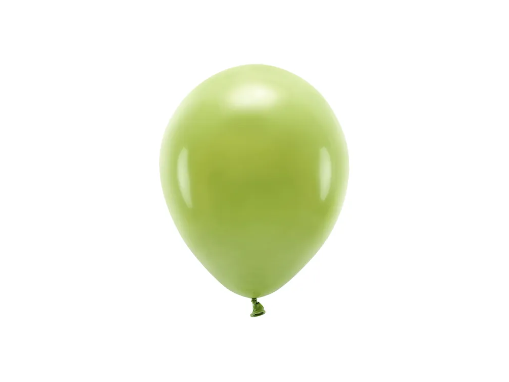 Balony lateksowe Eco pastelowe - PartyDeco - oliwkowy, 26 cm, 10 szt.