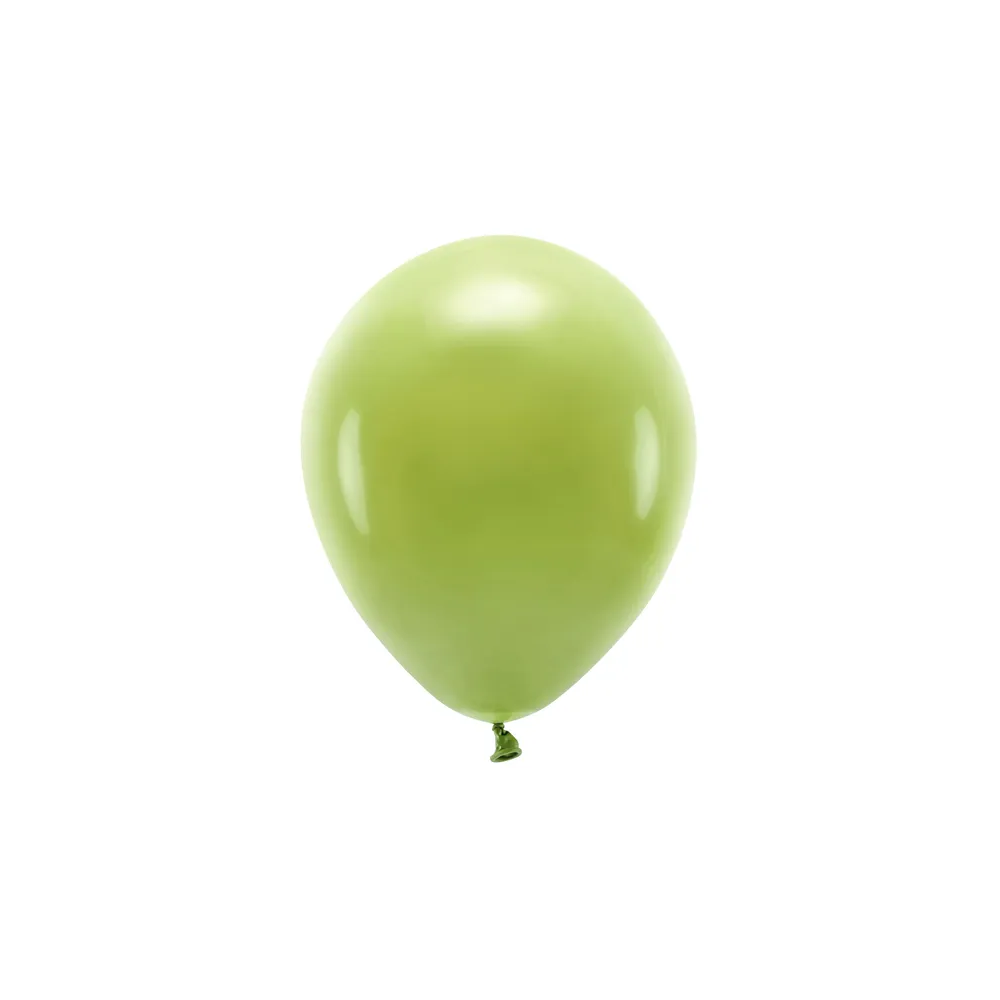 Balony lateksowe Eco pastelowe - PartyDeco - oliwkowy, 30 cm, 10 szt.