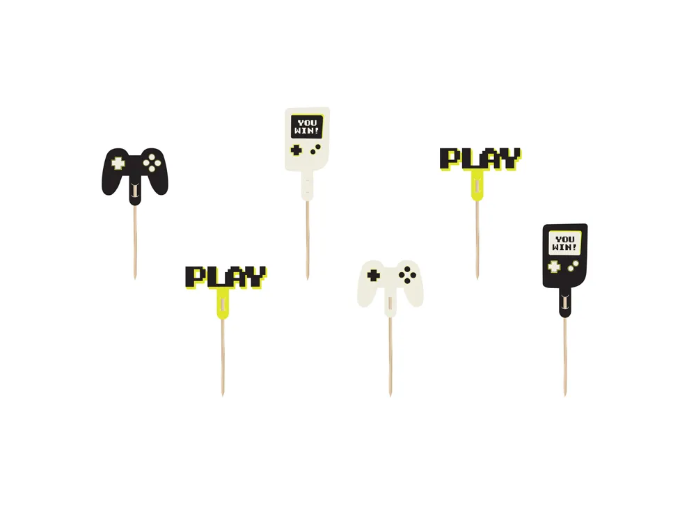 Muffin toppers Gamer - PartyDeco - 6 pcs.