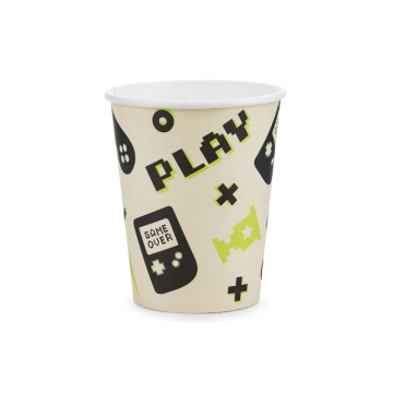 Kubeczki papierowe Gamepady - PartyDeco - 220 ml, 6 szt.