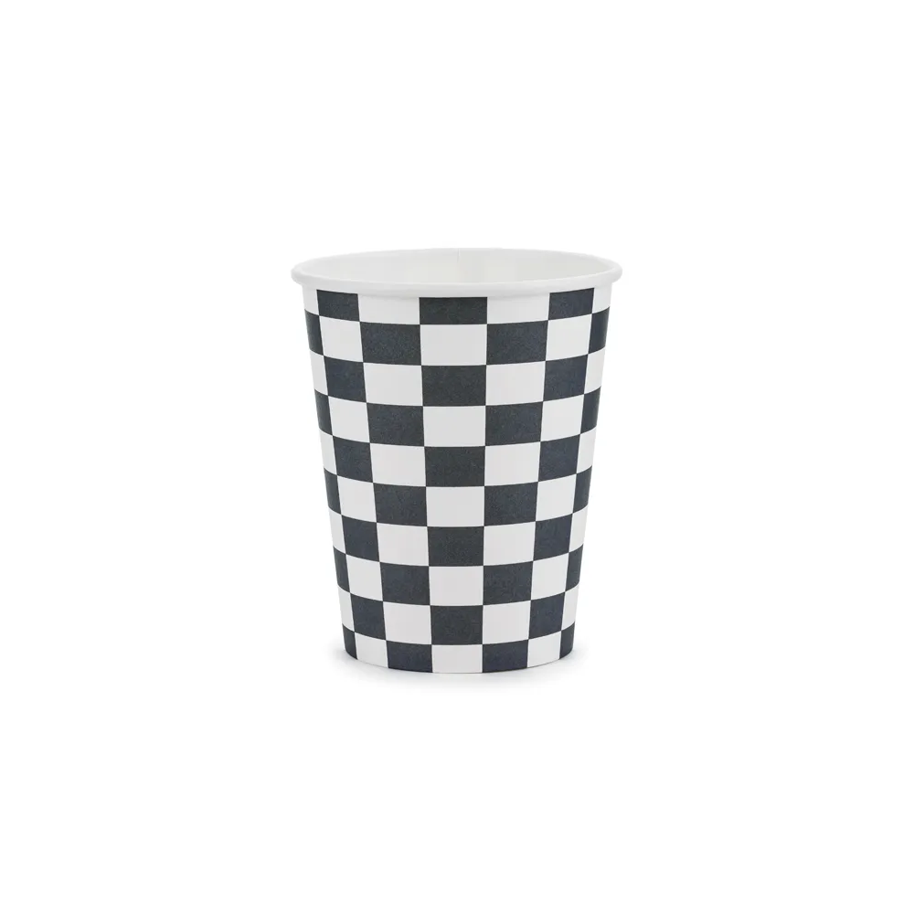 Paper cups Racing - PartyDeco - 220 ml, 6 pcs.