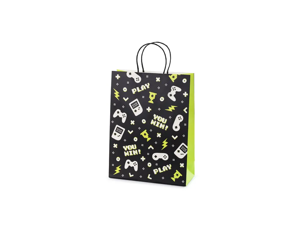Decorative gift bag Gamepads - PartyDeco - 10 x 24 x 32 cm