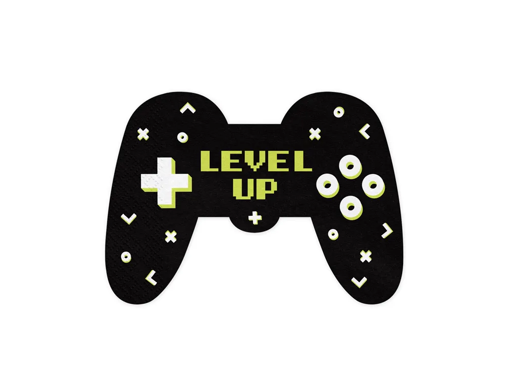 Serwetki papierowe Gamepad - PartyDeco - 12 szt.