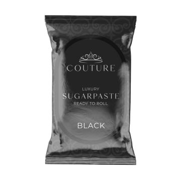 Sugar paste for covering Black - Couture - 1 kg