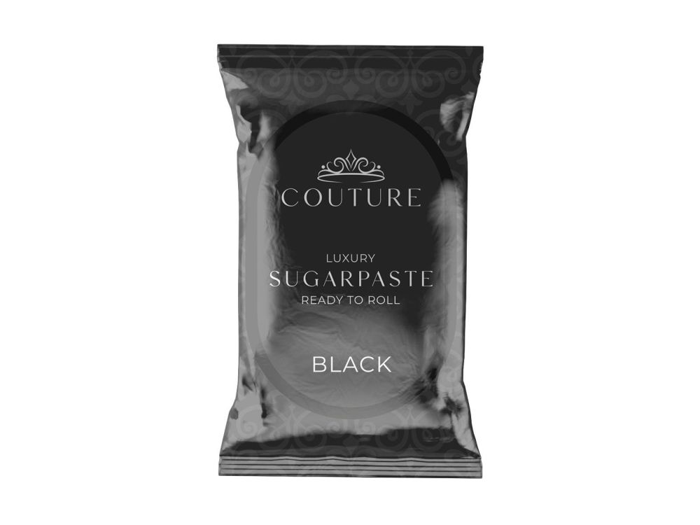 Sugar paste for covering Black - Couture - 1 kg