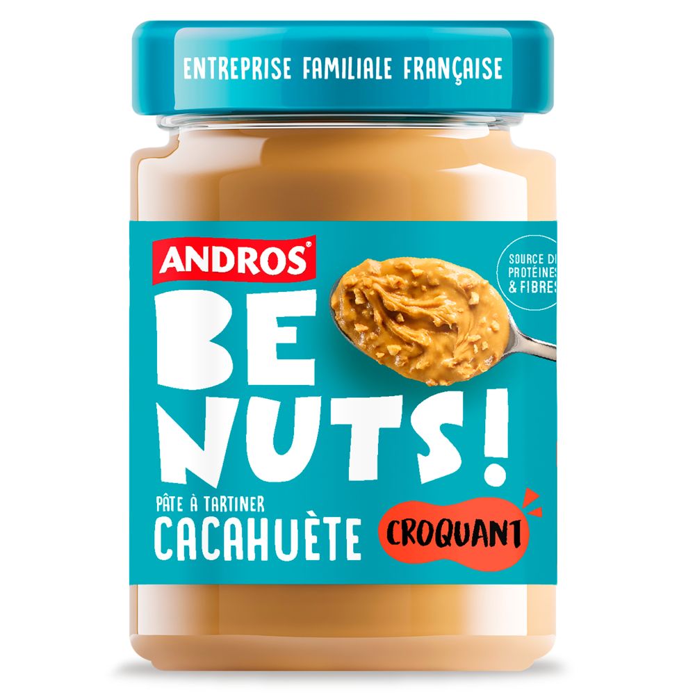 Krem z orzechów ziemnych Be Nuts! kawałki - Andros - 325 g