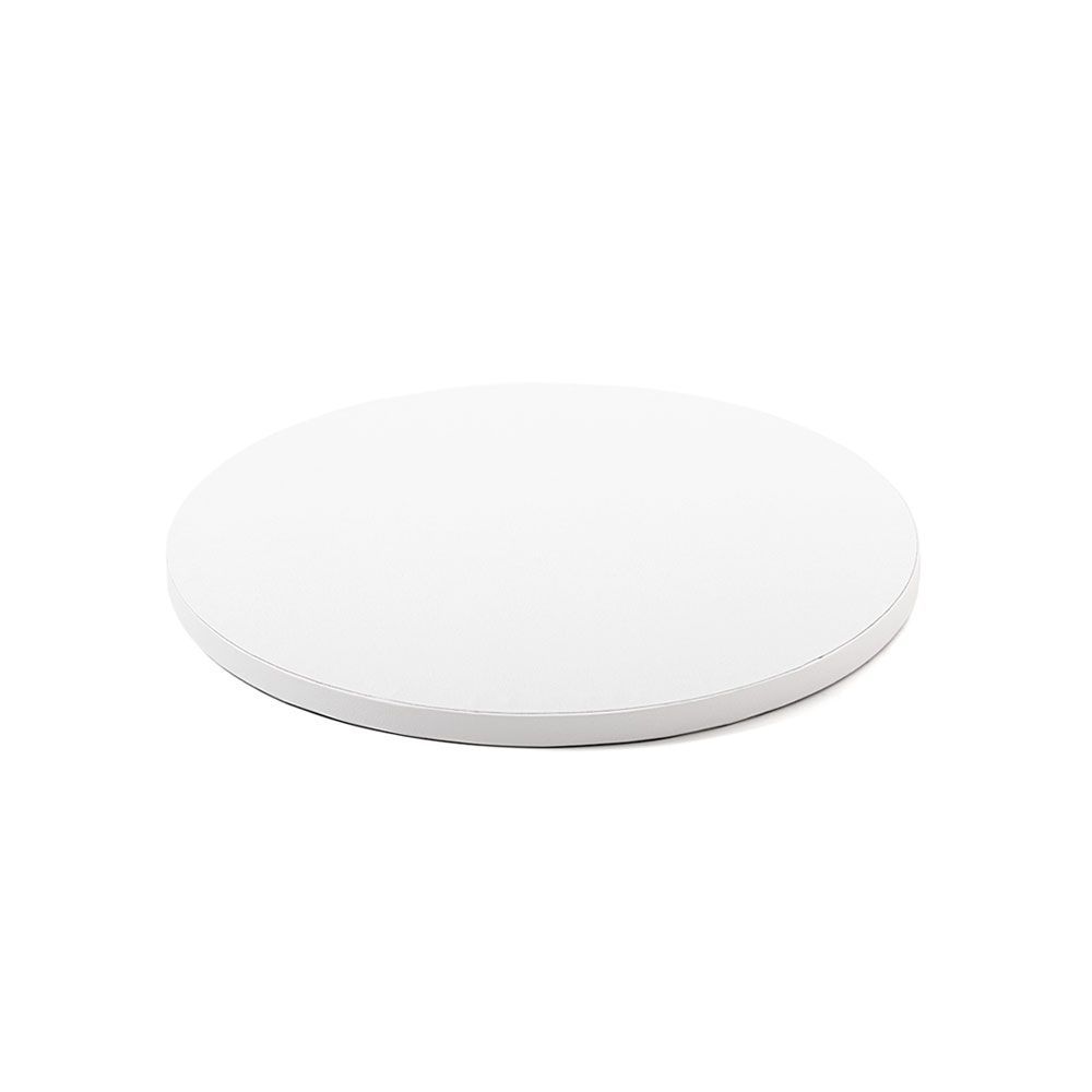 Cake board, round - Decora - thick, white, 28 cm
